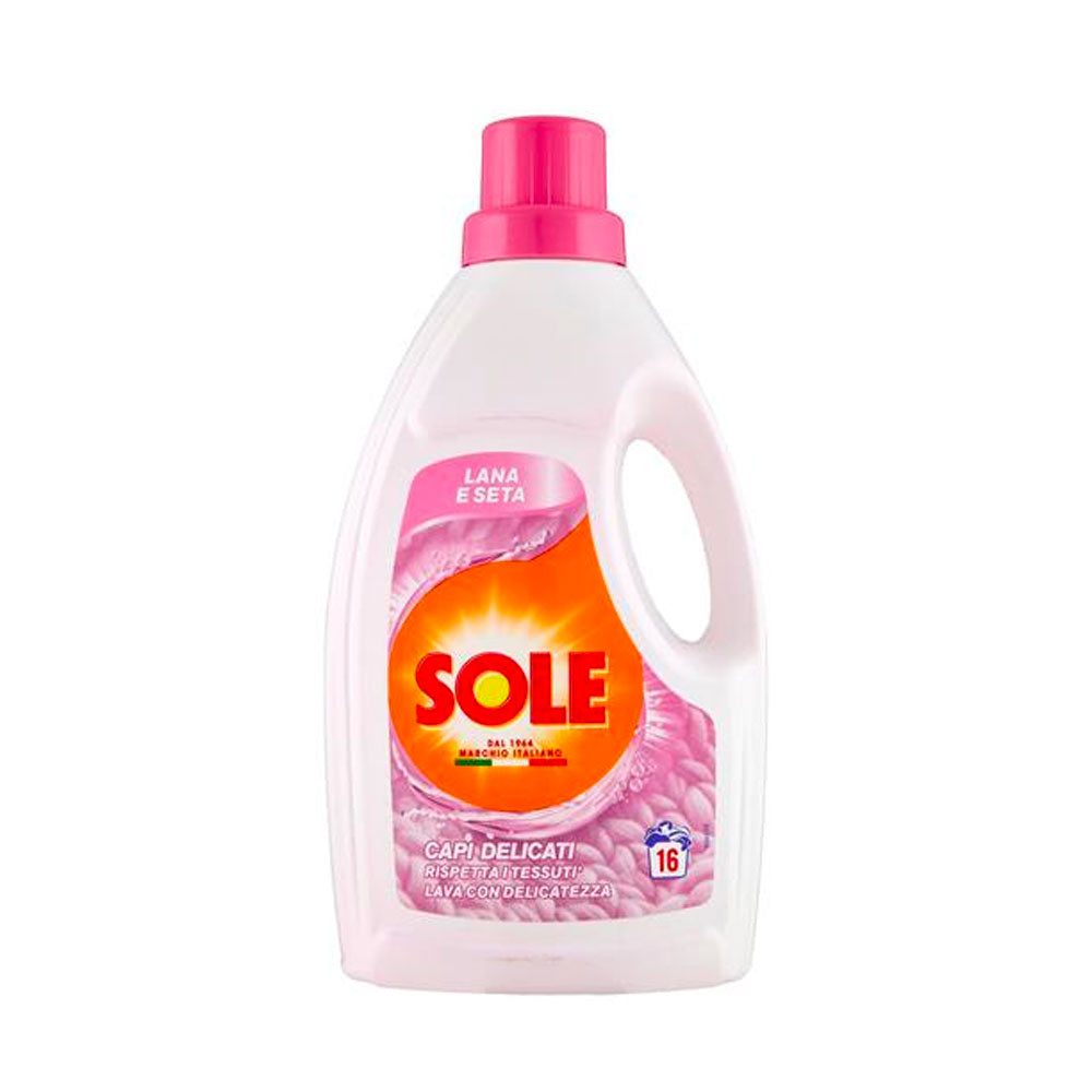 SOLE - DETERSIVO LIQUIDO LAVATRICE CAPI DELICATI LANA E SETA - 16 LAVAGGI