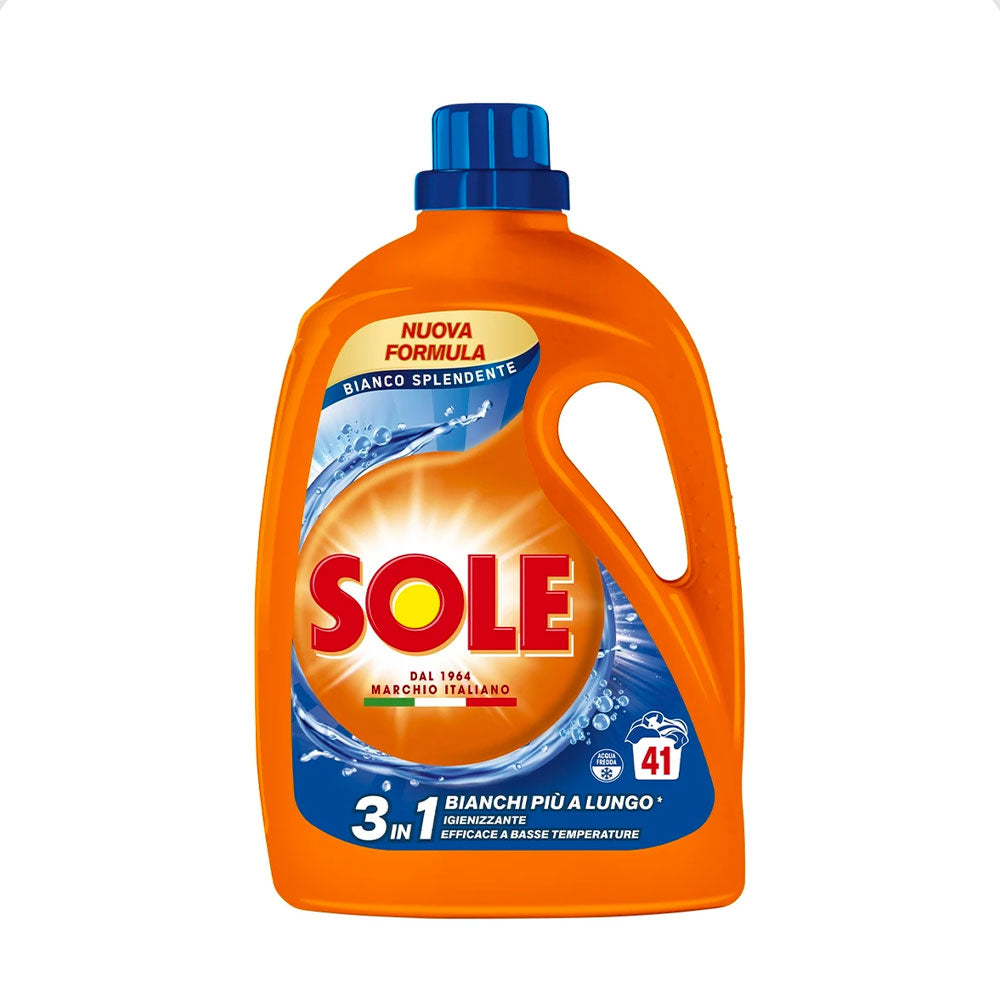 SOLE - DETERSIVO LIQUIDO LAVATRICE BIANCO SPLENDENTE - 41 LAVAGGI