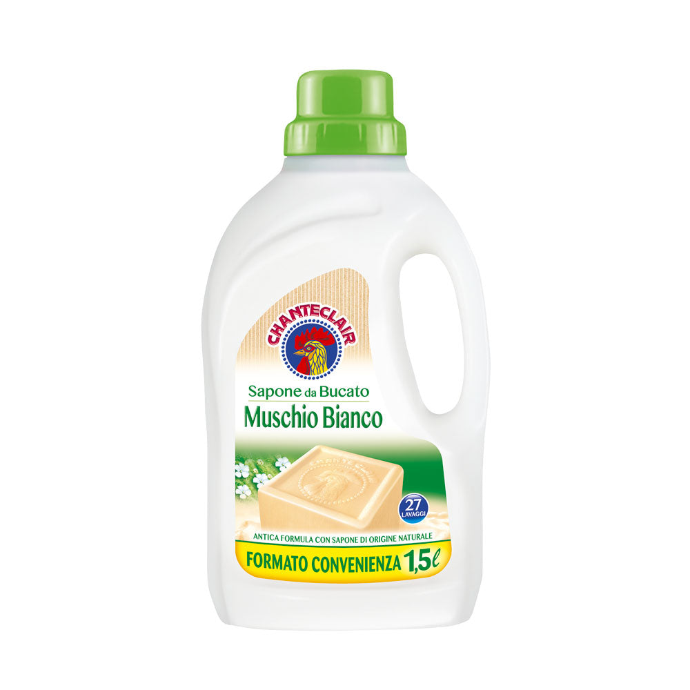 CHANTECLAIR - DETERSIVO LAVATRICE LIQUIDO MUSCHIO BIANCO 1,5l