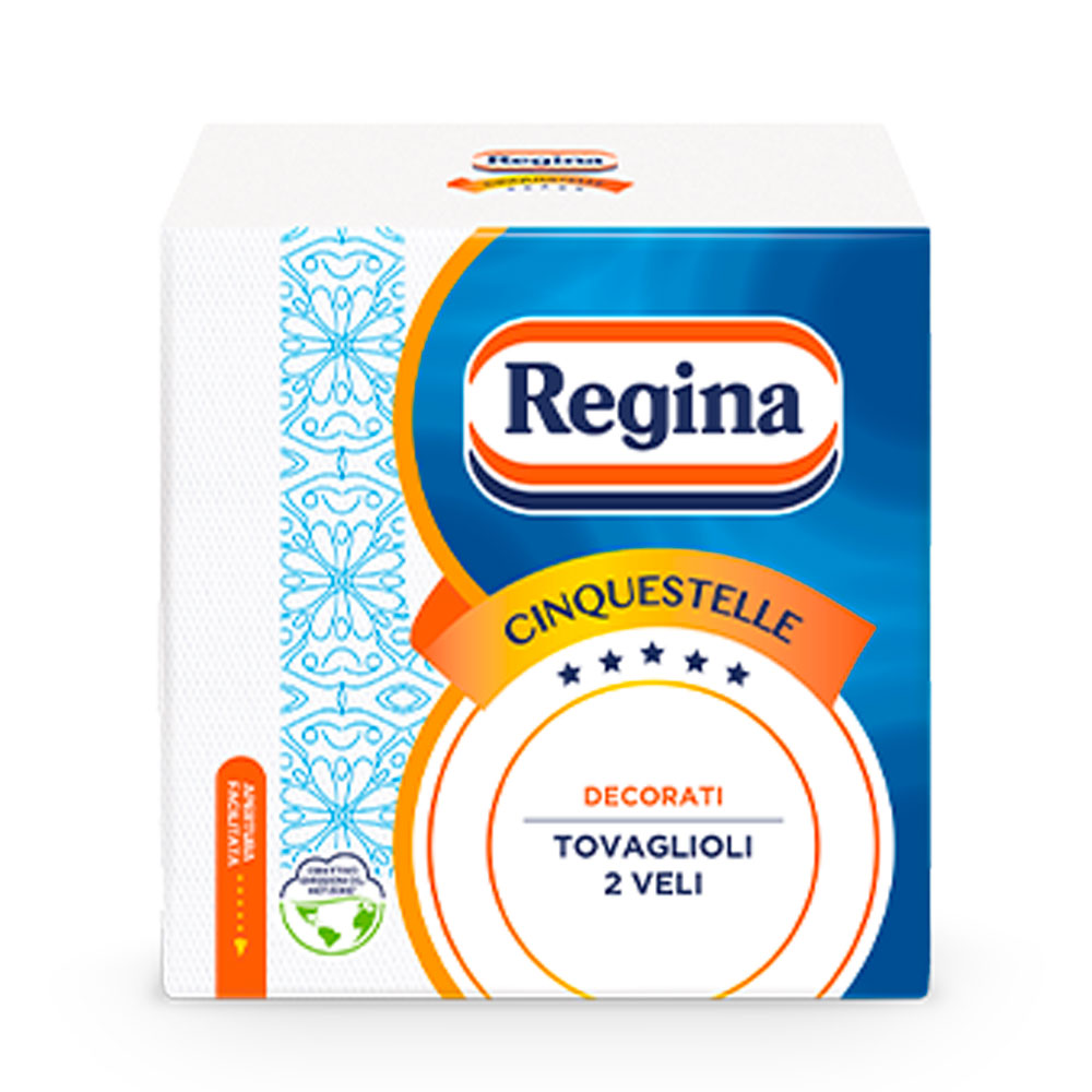 REGINA-  CINQUESTELLE TOVAGLIOLI DECORATI 2 VELI - 43PZ