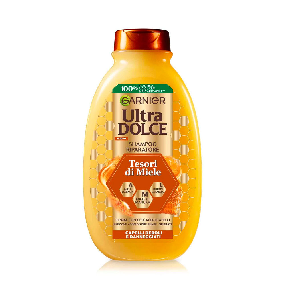 GARNIER - ULTRA DOLCE SHAMPOO RIPARATORE TESORI DI MIELE – 250ML
