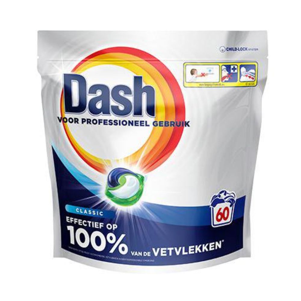 DASH - PROFESSIONAL DETERSIVO LAVATRICE PODS CLASSICO 60 LAVAGGI.