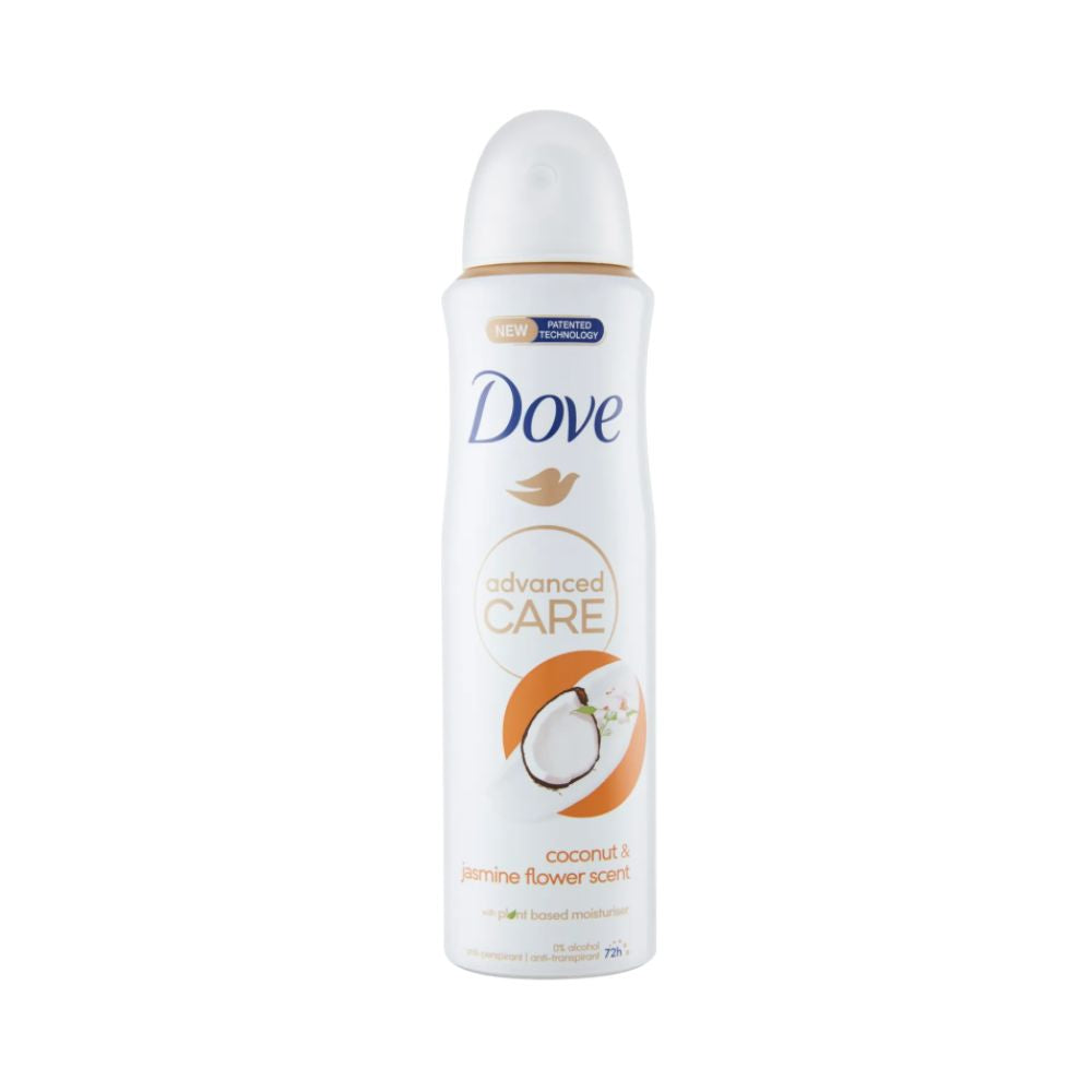 DOVE DEODORANTE SPRAY COCONUT & JASMINE FLOWER ADVANCED CARE 150 ML
