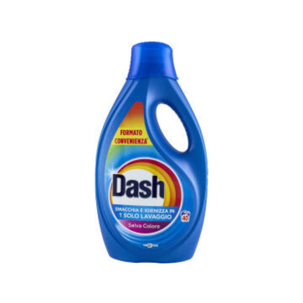 DASH - DETERSIVO LAVATRICE LIQUIDO SALVA COLORE 40 LAVAGGI